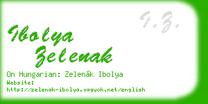 ibolya zelenak business card